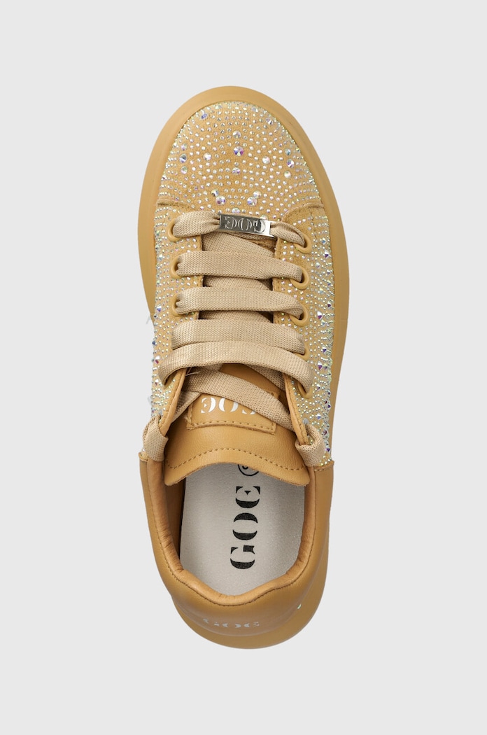 Semišové sneakers boty GOE béžová MM2N4006.BEIGE