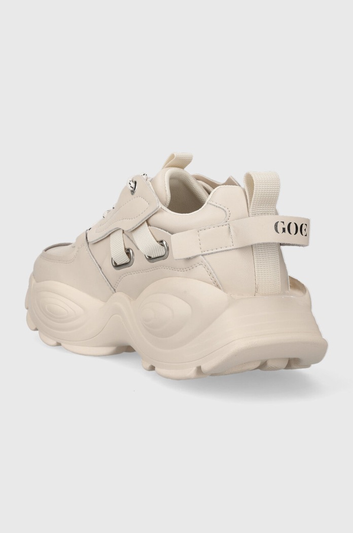 Boty Kožené sneakers boty GOE MM2N4015.BEIGE béžová