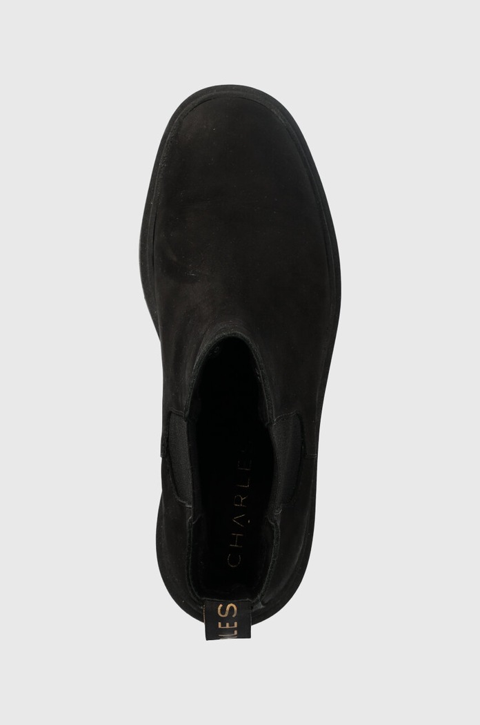 Charles Footwear velúr bokacsizma Diana fekete Diana.Boots.Black