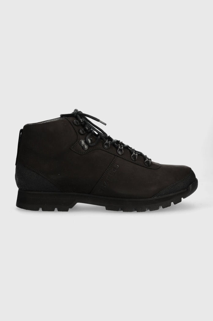 Charles Footwear buty skórzane Carney skóra licowa czarny Carney.Hiker.Black