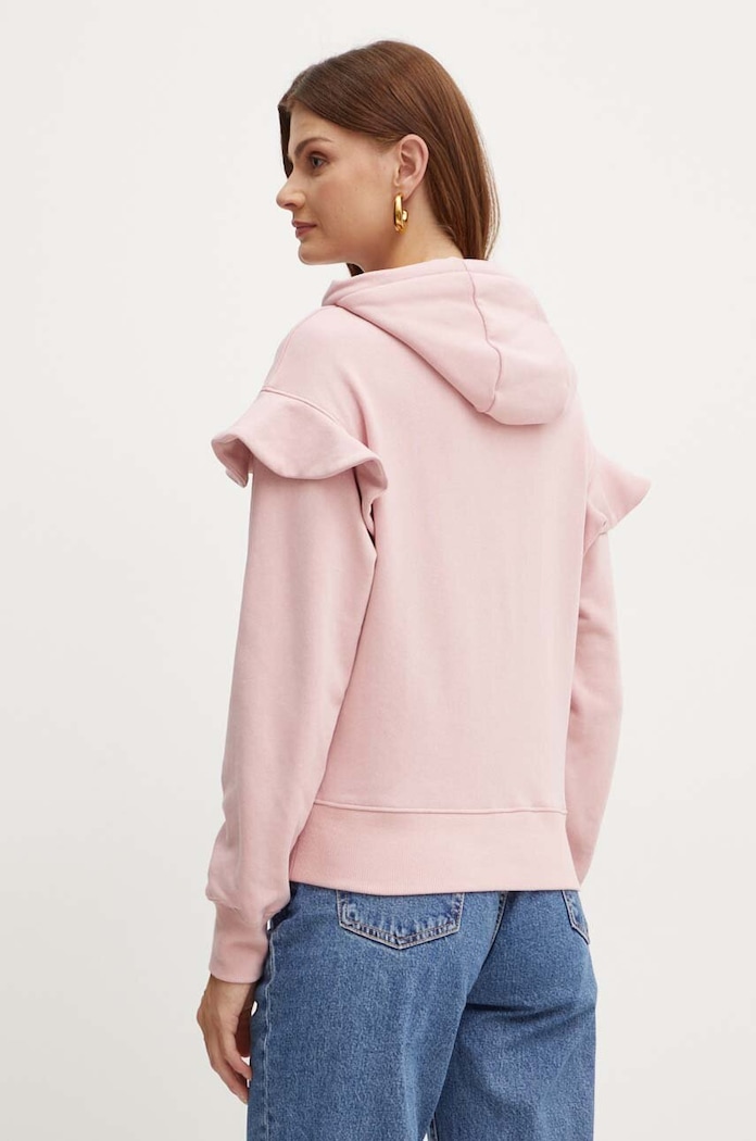 Odzież Silvian Heach Bluza bawełniana LINDER GPA24338FE różowy