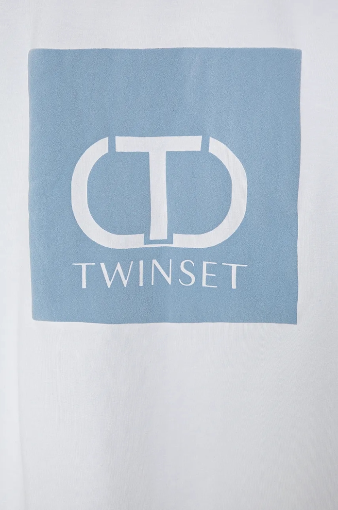 DÍVKA Dětské tričko s dlouhým rukávem Twinset 242GJ2030.128.170 bílá