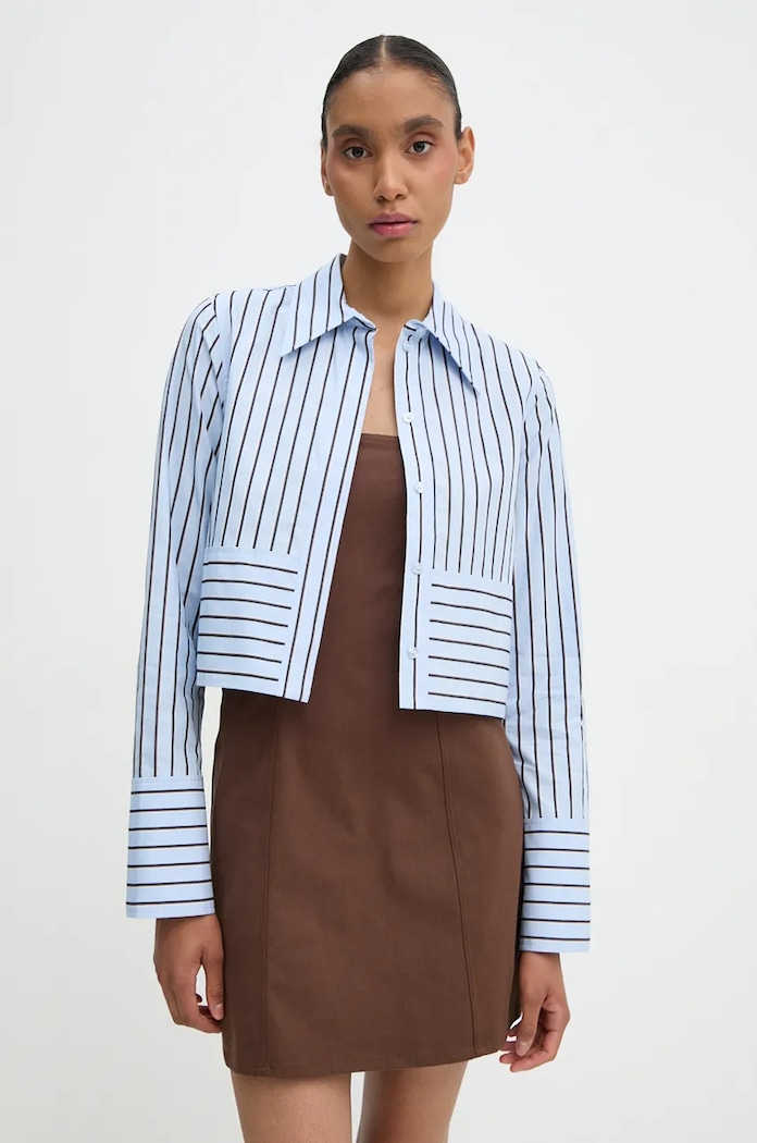 Košeľa Day Birger et Mikkelsen Max - Contemporary Stripe RD modrá DAY65243341