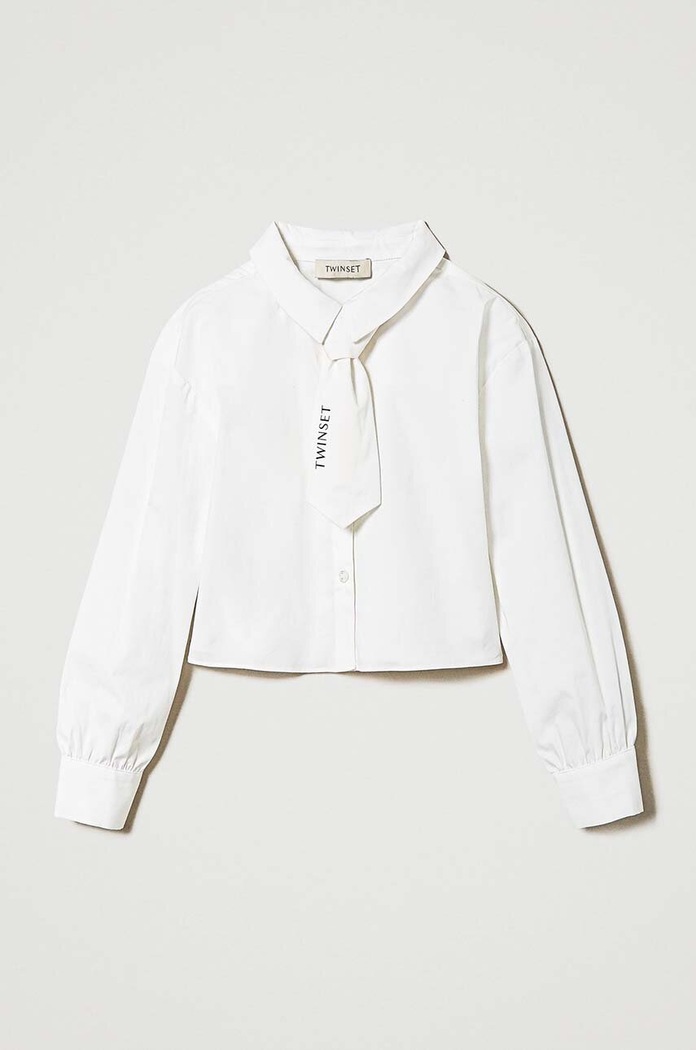 Детская рубашка Twinset casual белый 242GJ2130