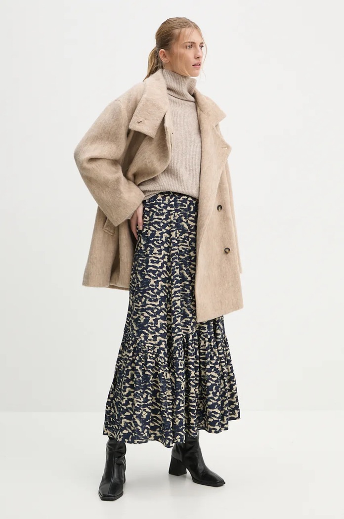 Day Birger et Mikkelsen palton din lana Keaton - Fluffy Wool Blend DAY65243396 bej ZW24