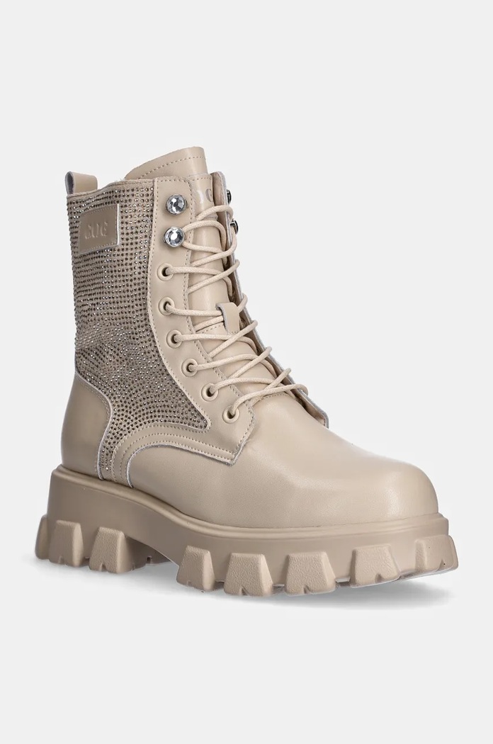 Kožené workery GOE přírodní kůže béžová OO2N4108.BEIGE