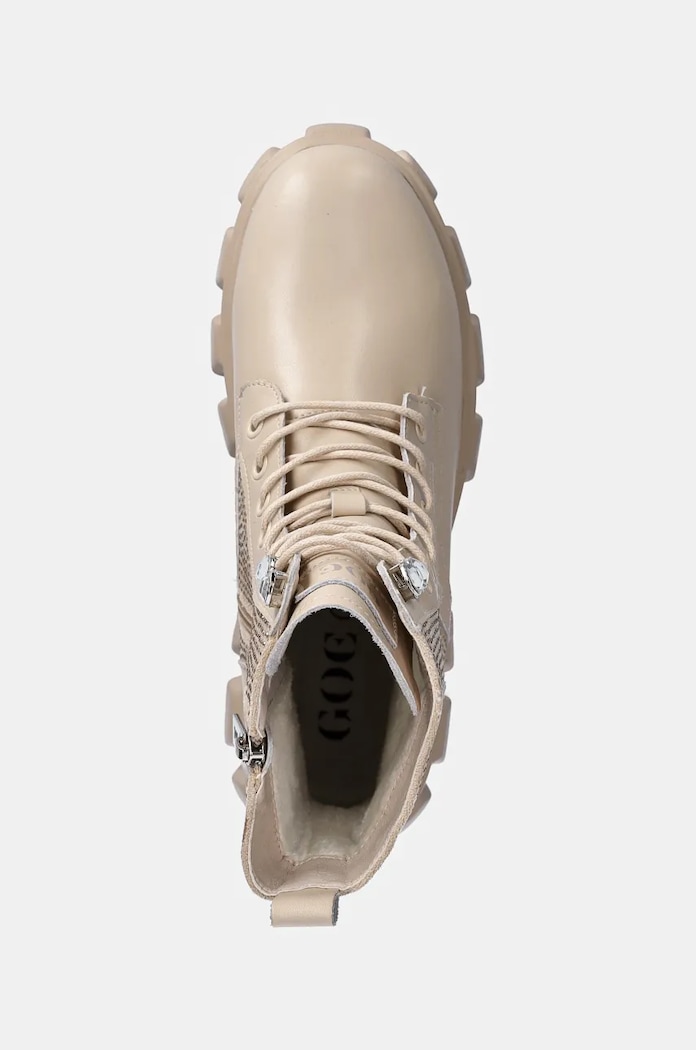 Kožené workery GOE béžová OO2N4108.BEIGE