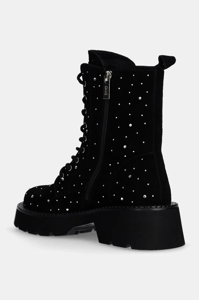 Obuwie GOE workery zamszowe OO2N4111.BLACK czarny