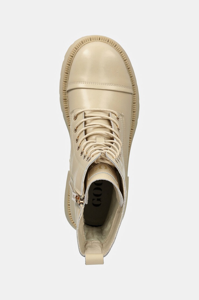 Кожени кубинки GOE бежов OO2N4122.BEIGE