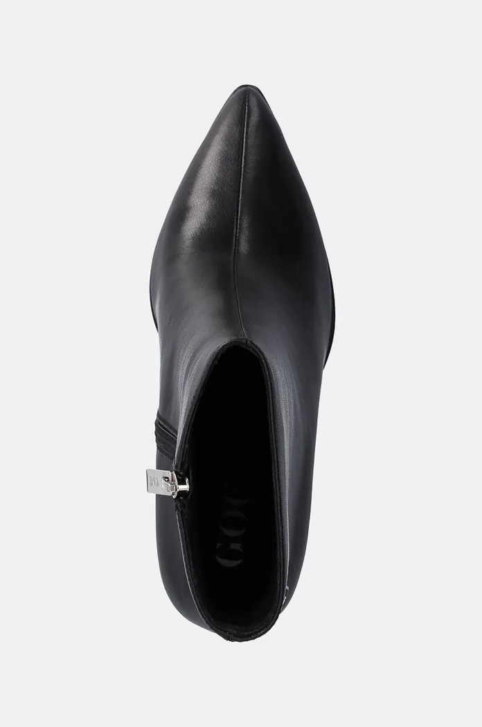 Kožené členkové topánky GOE čierna OO2N4208.BLACK