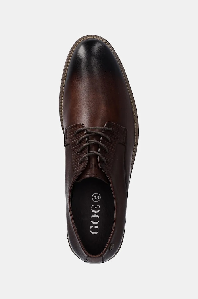 GOE pantofi de piele maro OO1N4014.BROWN