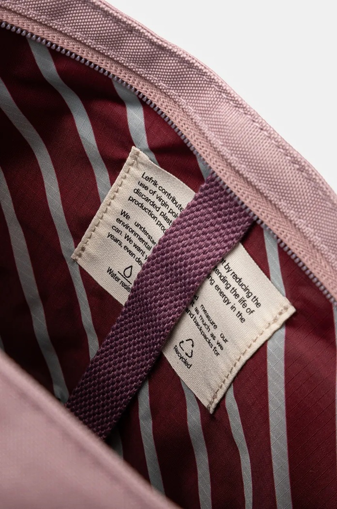 Lefrik plecak Roll Mini Roll.Mini.Stripes.Mauve różowy