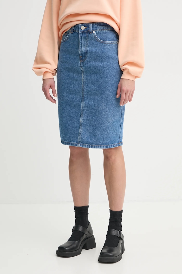 2NDDAY fustă din denim Davinas uni albastru 2245750964