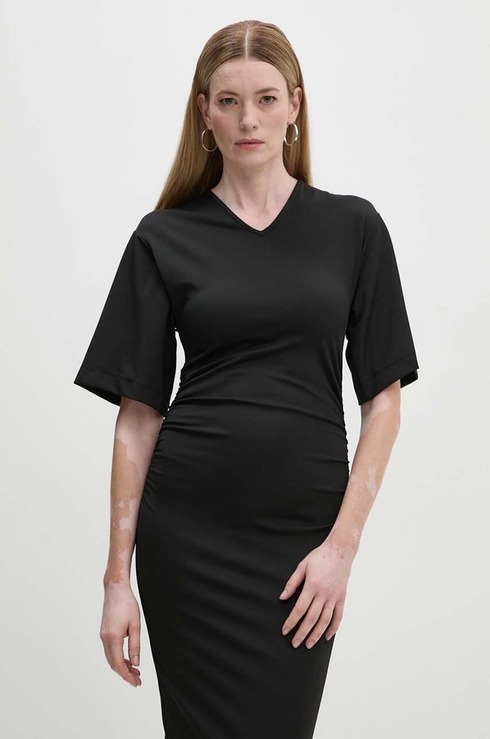 Day Birger et Mikkelsen rochie Margaret - Modern Interlock negru DAY65243428