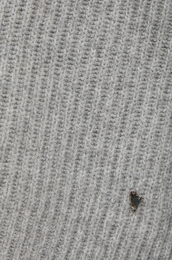 Mos Mosh sweter wełniany 165740 szary