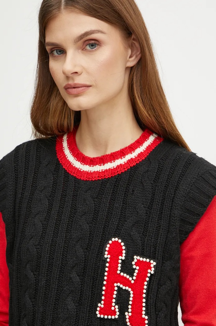 Silvian Heach vesta LUCCAS negru GPA24071GL