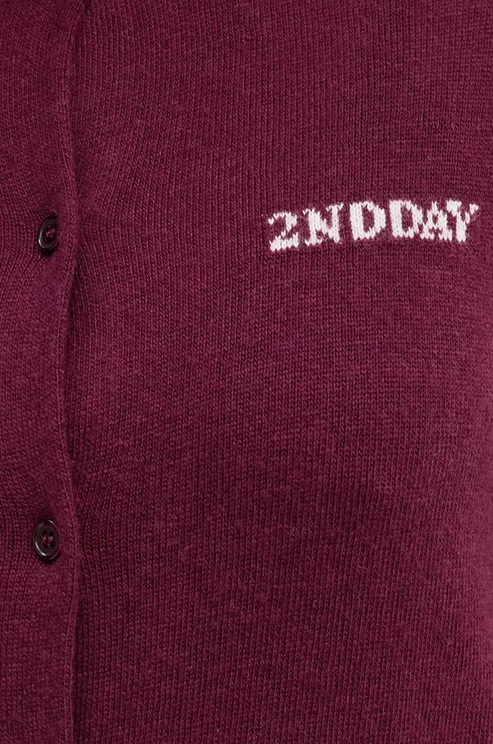 Svetr s příměsí vlny 2NDDAY Vinny TT 2245341408 fialová