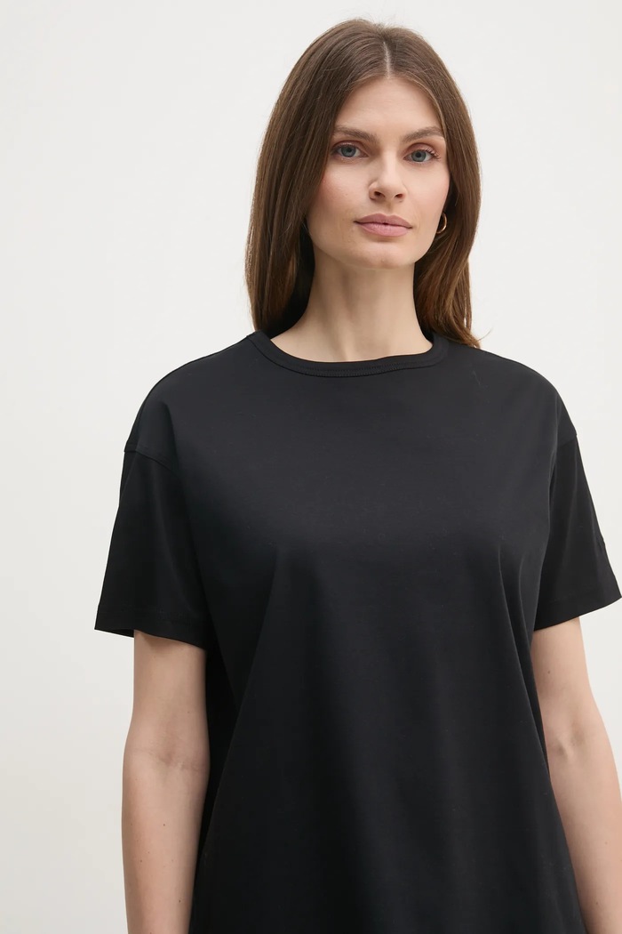 Mos Mosh T-shirt da donna in cotone nero 146350