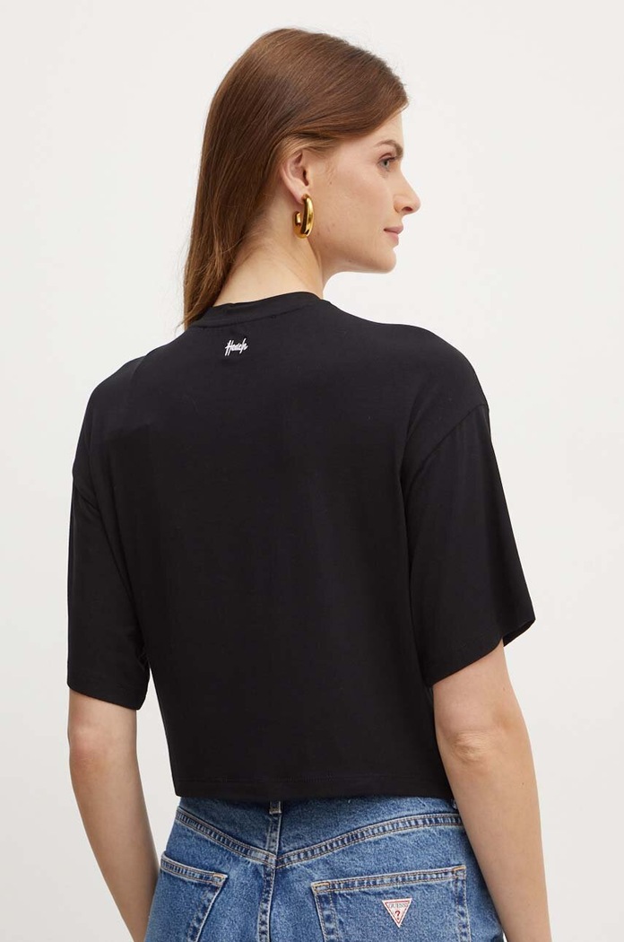 Îmbrăcăminte Silvian Heach tricou HALFI GPA24339TS negru