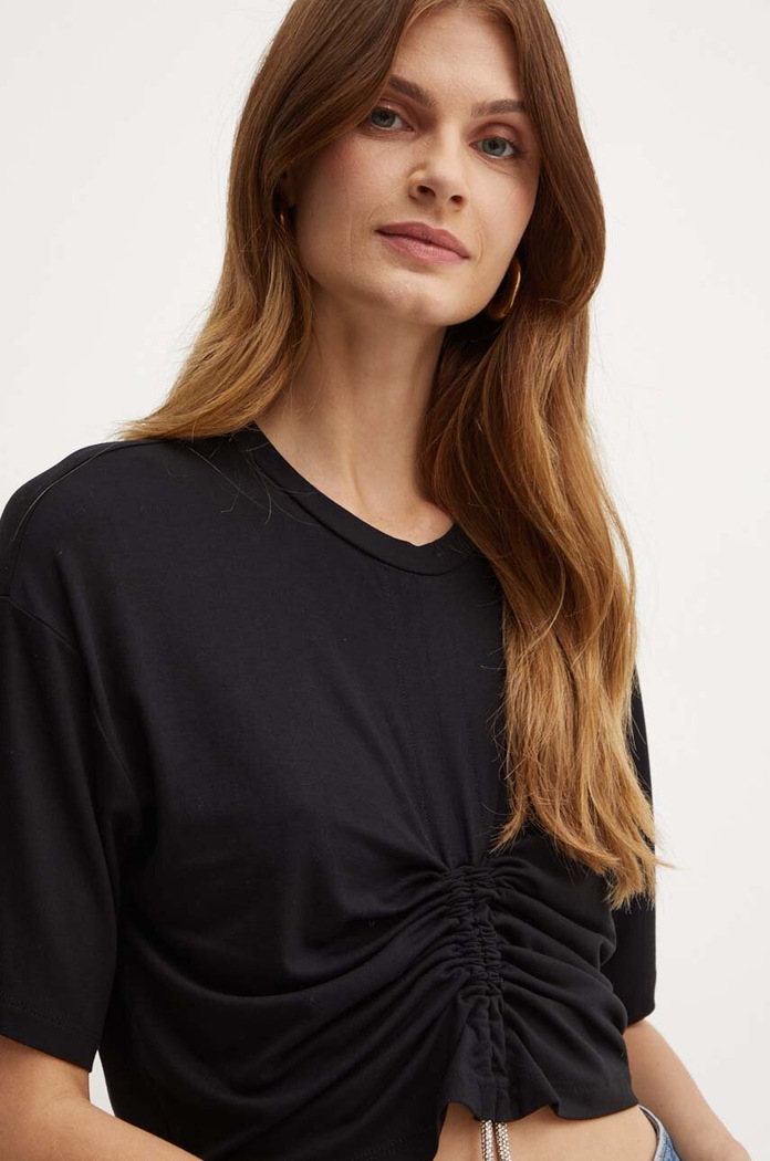 Silvian Heach tricou HALFI negru GPA24339TS