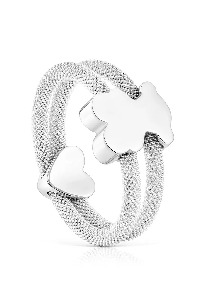 Tous inel ICON MESH argintiu 1004500412