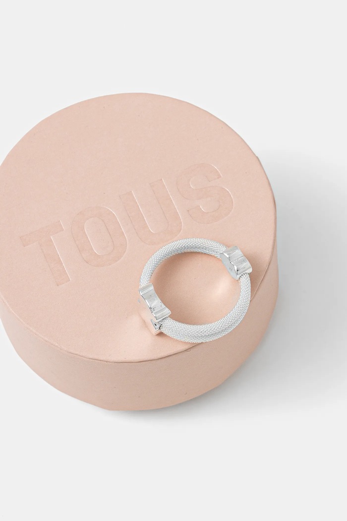 Tous inel ICON MESH 1004500414 argintiu ZW25