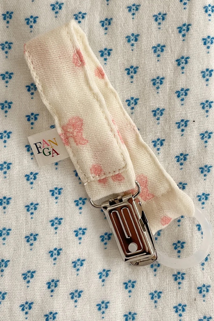 Obesek za dudo Fanga Fontana VEN PACIFIER STRAP FA100009 bež ZW25