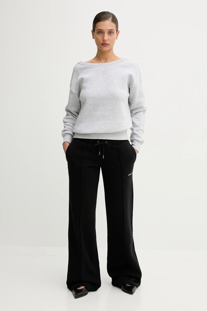 Mikina MUUV. bluza.z.wycieciem.SOFT. sivá ZW25