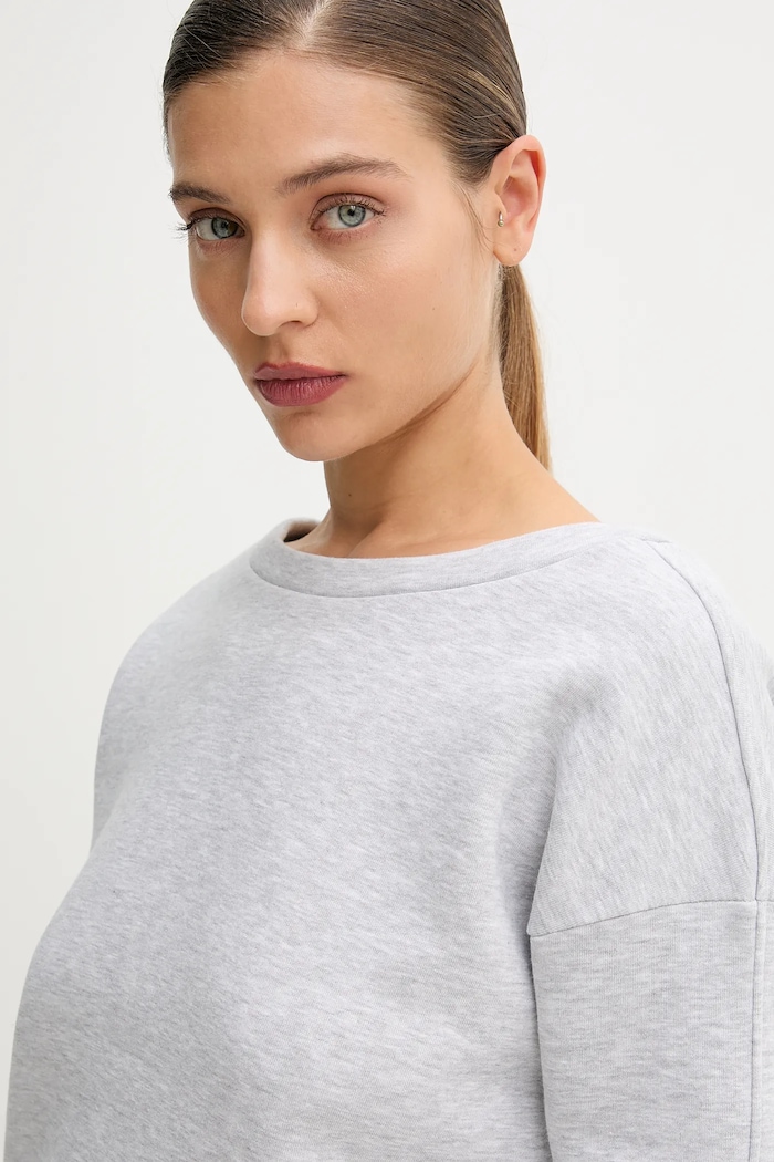 Mikina MUUV. šedá bluza.z.wycieciem.SOFT.