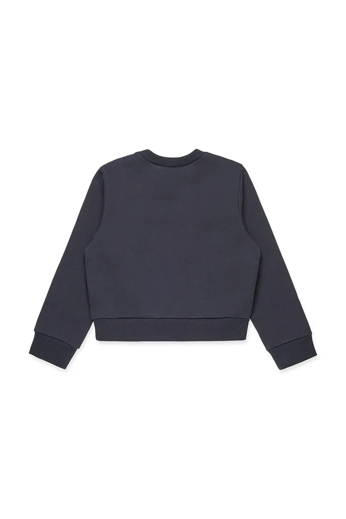 Max&Co. Hanorac de bumbac pentru copii MAXS3F SWEAT-SHIRT MX0037 gri ZW25