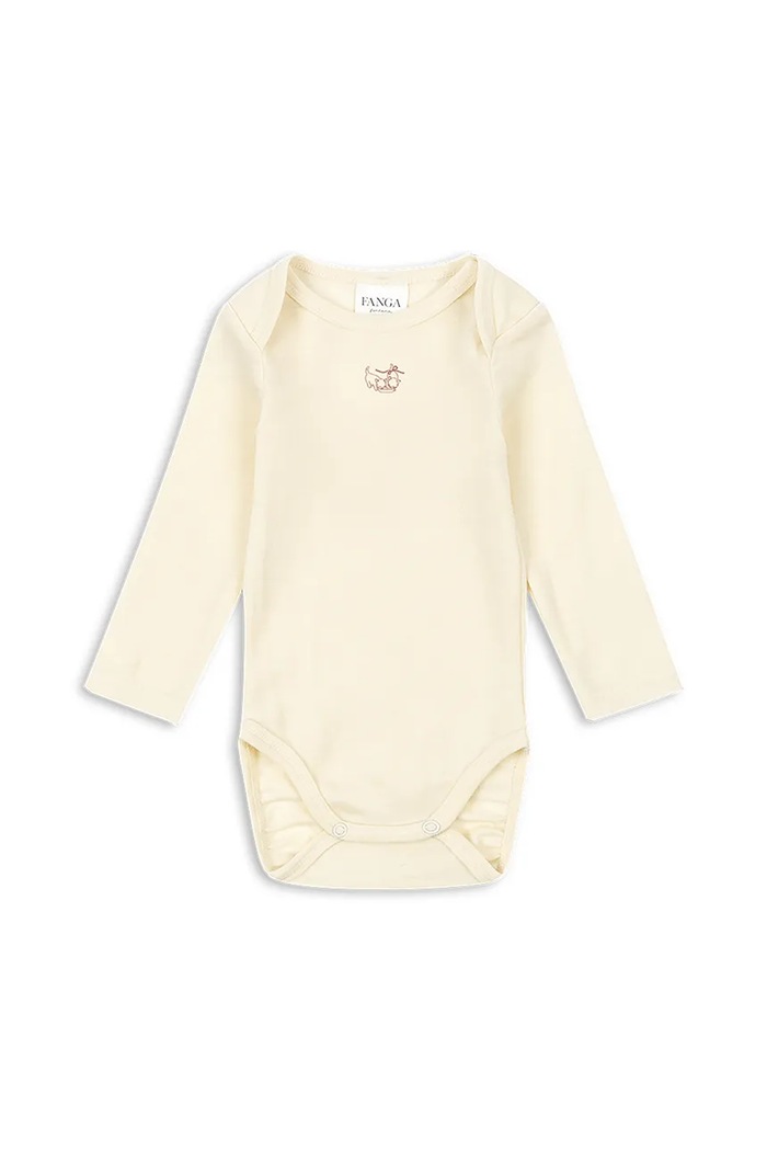 Шерстяное боди Fanga Fontana ERBA WOOL LS BODY бежевый FA100029
