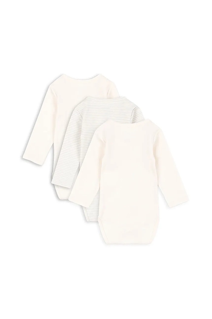 Fanga Fontana body bebe FIO STRIPE 3 PACK LS BODY OCS 3-pack FA100035 bej ZW25