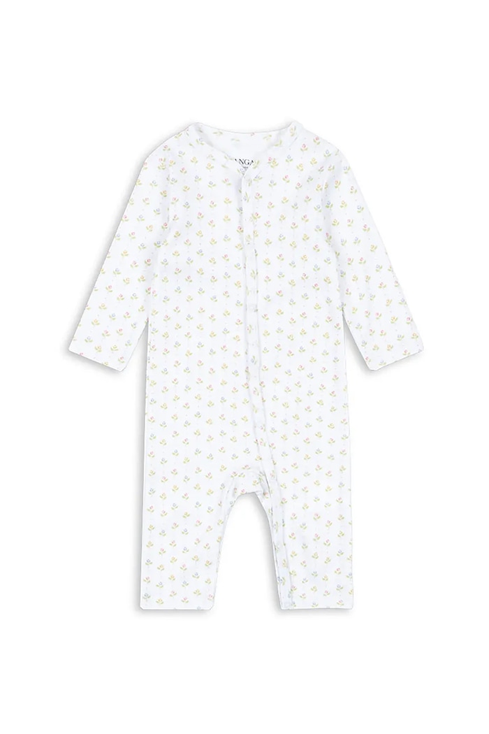 Fanga Fontana salopetă din bumbac pentru bebelusi FIO ONESIE OCS Produs pentru bebe alb FA100037