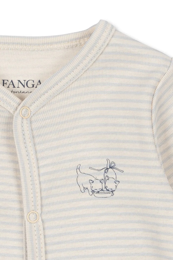 CHLAPEC Fanga Fontana Dětský bavlněný overal Fanga Fontana FIO ONESIE OCS FA100037 béžová