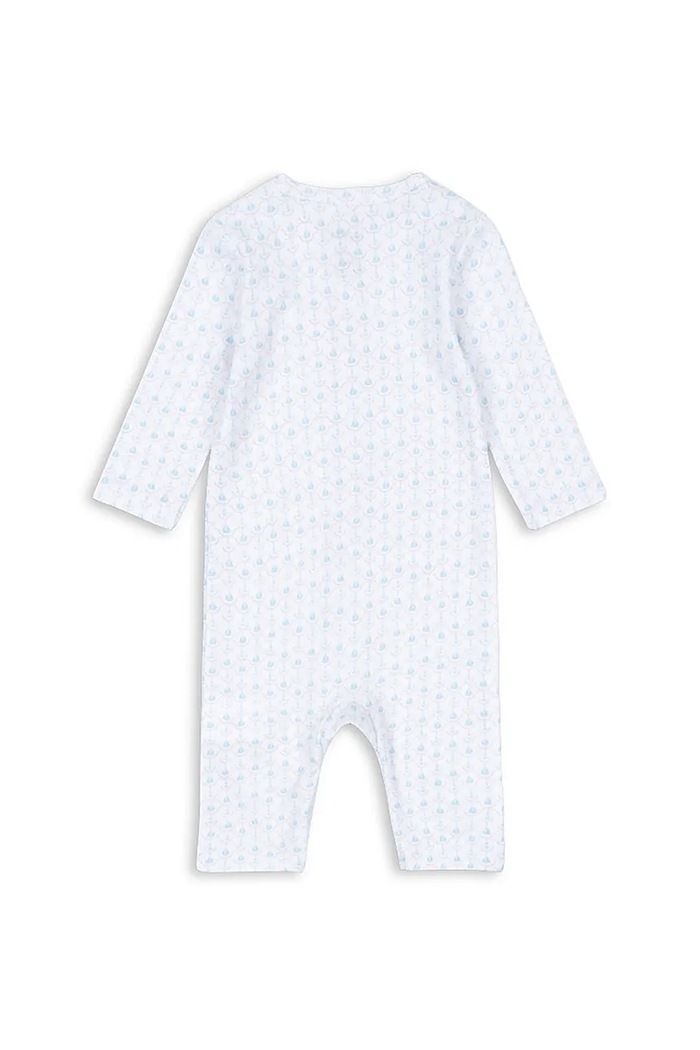 Fanga Fontana pajacyk niemowlęcy bawełniany FIO ONESIE OCS FA100037 niebieski ZW25