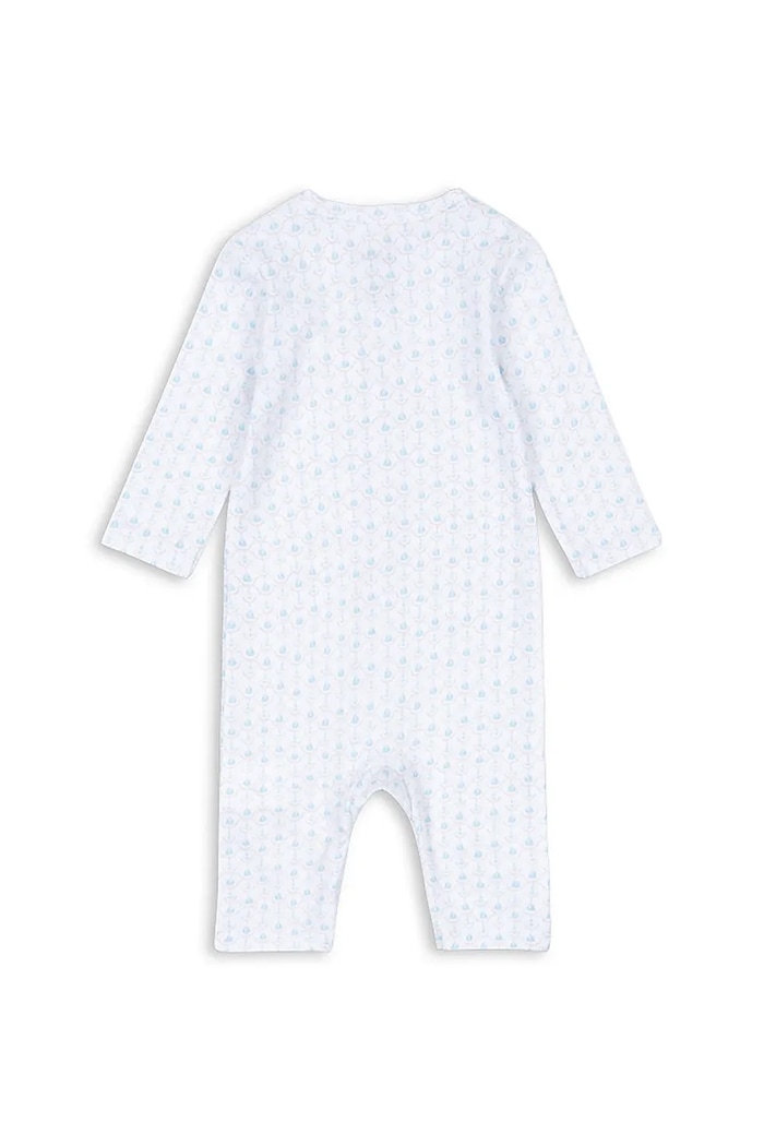 Fanga Fontana pajacyk niemowlęcy bawełniany FIO ONESIE OCS FA100037 niebieski ZW25