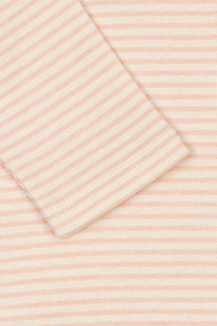 Bavlnené body pre bábätká Fanga Fontana FIO STRIPE LS BODY OCS béžová FA100045
