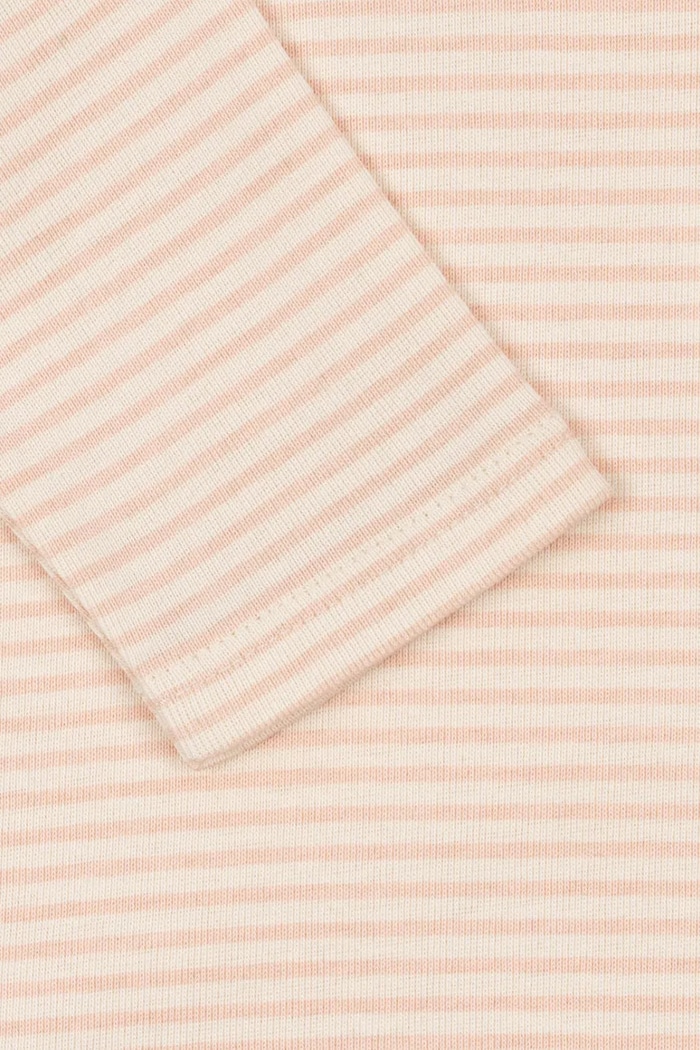 Bavlnené body pre bábätká Fanga Fontana FIO STRIPE LS BODY OCS béžová FA100045