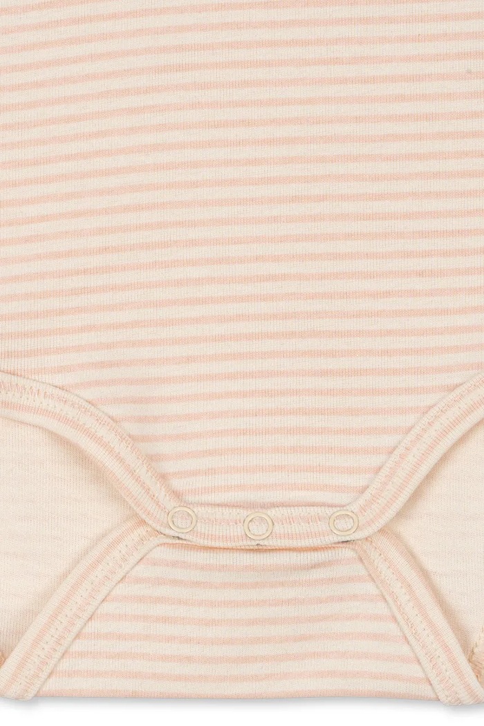 Bavlnené body pre bábätká Fanga Fontana FIO STRIPE LS BODY OCS FA100045 béžová