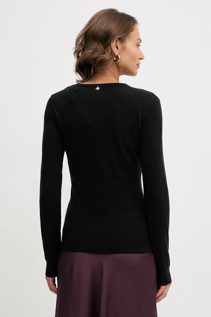 Îmbrăcăminte Silvian Heach pulover SELMANE GPA25557TS negru