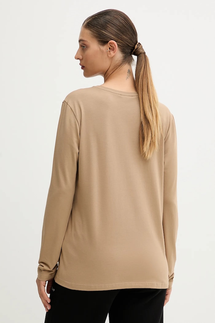 Oblečenie Tričko s dlhým rukávom MUUV. longsleeve.CORE béžová