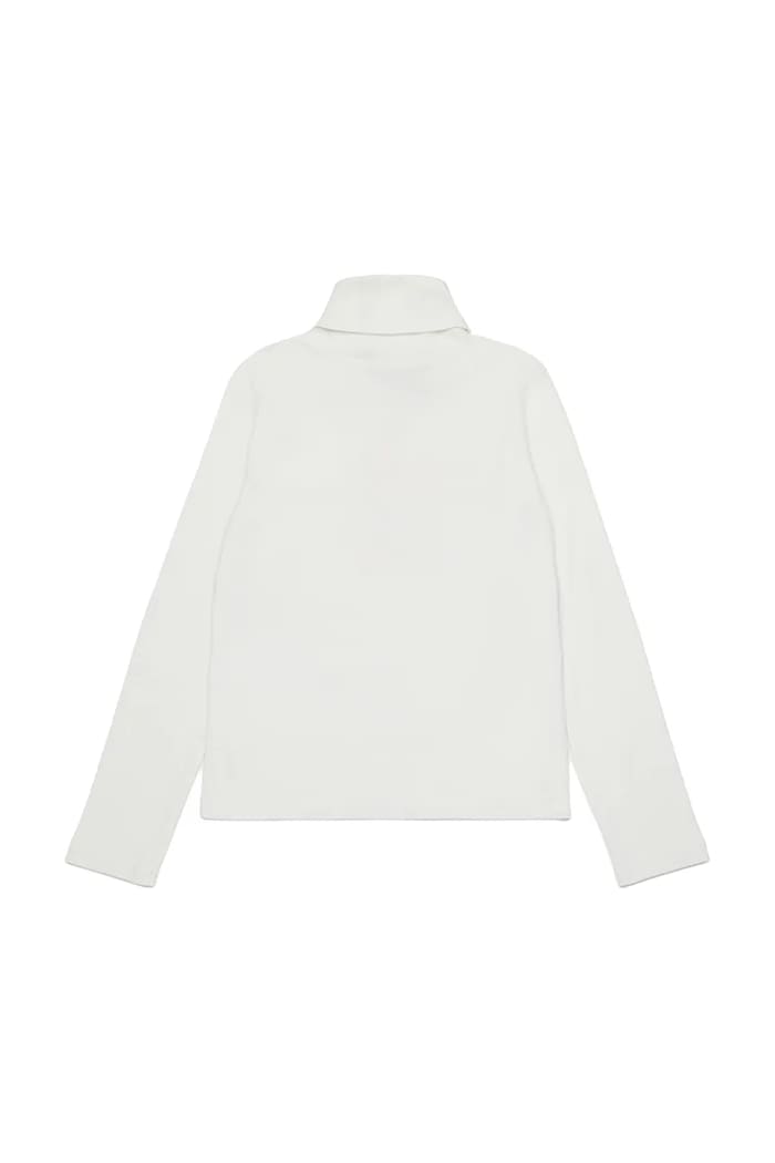Max&Co. Longsleeve din bumbac pentru copii MAXT25F MX0194 alb ZW25
