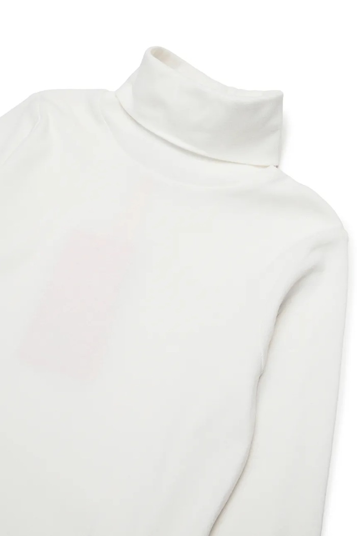 Fete Max&Co. Longsleeve din bumbac pentru copii MAXT25F MX0194 alb