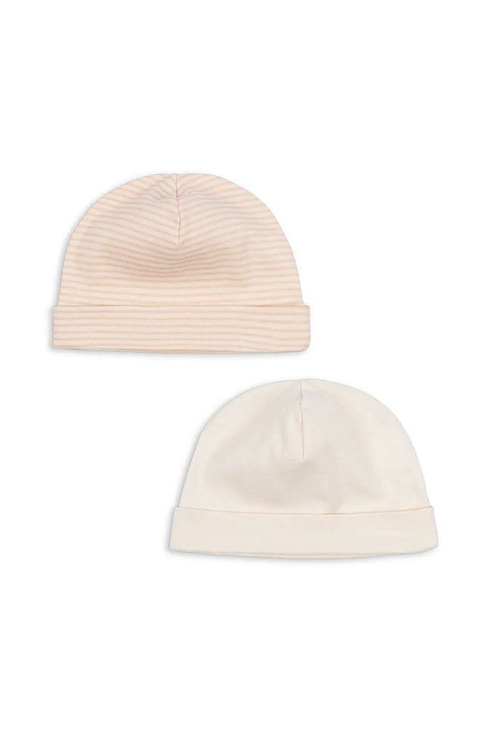 Fanga Fontana șapcă din bumbac pentru bebeluși FIO STRIPE 2 PACK BEANIE OCS 2-pack FA100039 bej ZW25