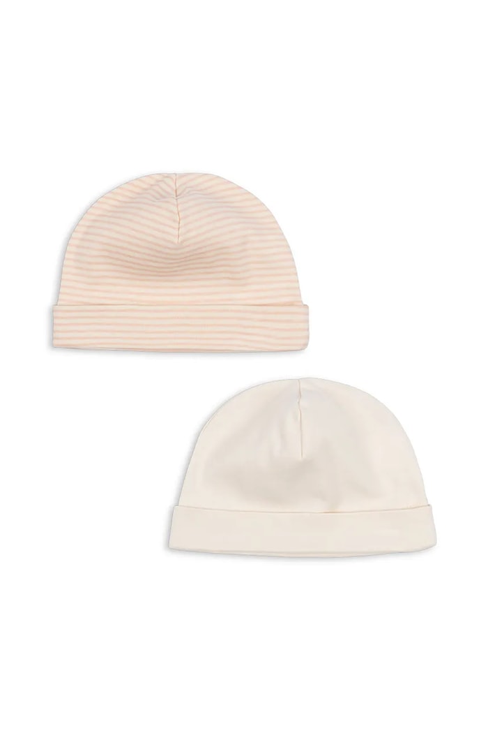 Fanga Fontana șapcă din bumbac pentru bebeluși FIO STRIPE 2 PACK BEANIE OCS 2-pack FA100039 bej ZW25