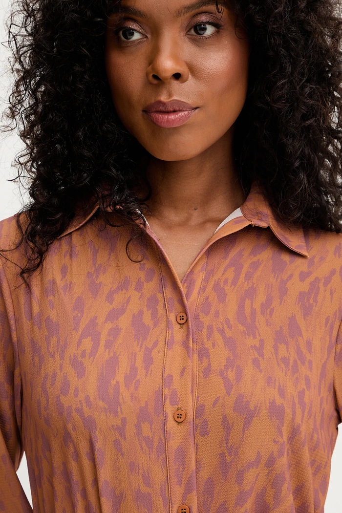 Silvian Heach camicia RAPANE marrone GPA25413CA
