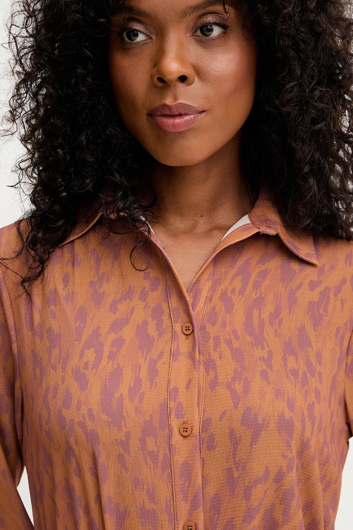 Silvian Heach camicia RAPANE marrone GPA25413CA