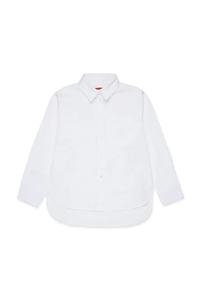 Detská bavlnená košeľa MAX&Co. MAXC11F SHIRT MX0210 biela ZW25