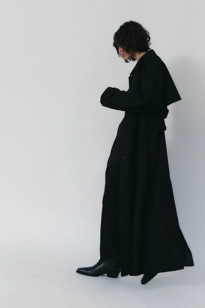 Muuv. duster pentru femei, din bumbac BOUFF negru prochowiec.BOUFF