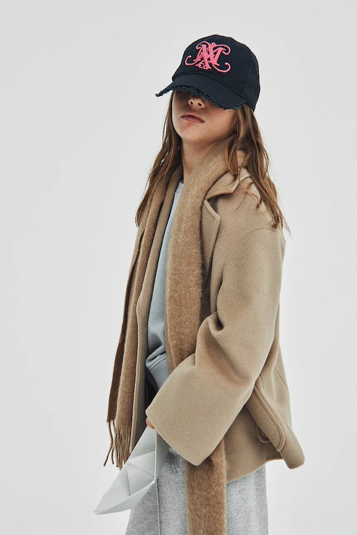 MAX&Co. palton de lână pentru copii MAXJ35F JACKET cu captuseala bej MX0229